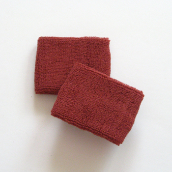 Brown youth sweat sports wristbands terry wholesale [6pairs]