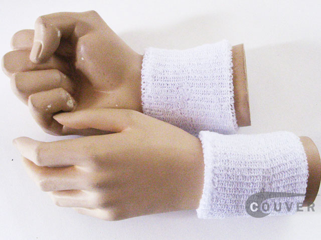 Cheap White Wristband Wholesale for Event & Promotion 6PAIRS