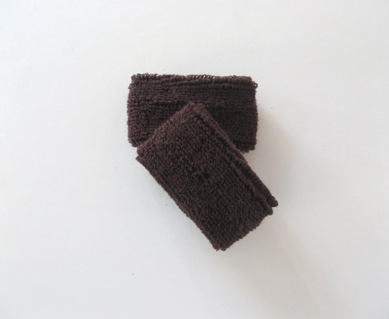 Dark brown baby kids sweatbands cotton terry cloth