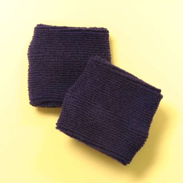 Dark Purple Youth Sport Sweat Wristbands Wholesale [6pairs]