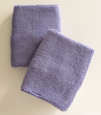 Lavender 4INCH Wrist Sweatbands (Wristbands) Wholesale 6PAIRS