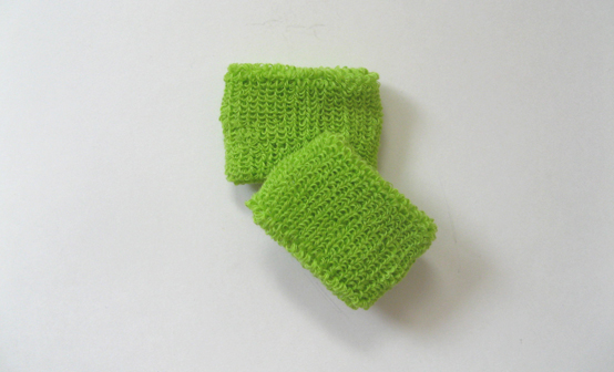 Lime green kids cheap terry wristbands wholesale