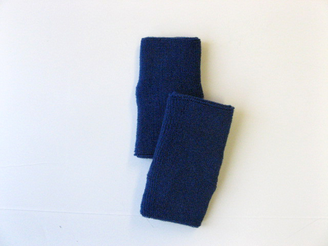 Extra Longer Blue Athletic Sports Sweat Wrist Bands Pro [3pairs]