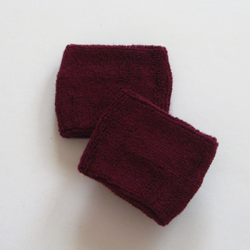 Maroon Youth Sports Athletic Wristband Wholesale [6pairs]