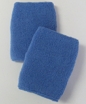 Cerulean Blue 4IN Wrist Sweatbands (Wristband) Wholesale 6PAIRS