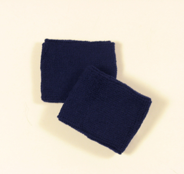 Navy youth sports sweat wristbands wholesale [6pairs]