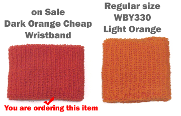 Dark Orange Cheap Wristbands Wholesale for School Church 6PRs