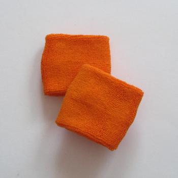 Orange Youth Sports Athletic Wristbands Wholesale [6pairs]