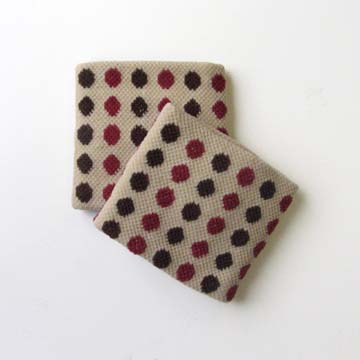 Childs Kids Polka Dot Beige Wrist Bands for Girls Teens [2pairs]