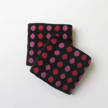 Cute childs kids black polka-dots wristbands for girls teens