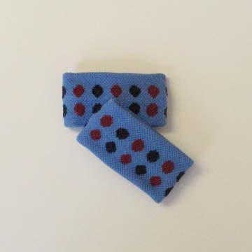 Blue Polka-Dots Short Wristband for Children Kids Girls [2pairs]