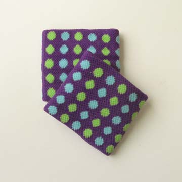 Childs Kids Polka Dot Purple Wrist Band for Girls Teens [2pairs]