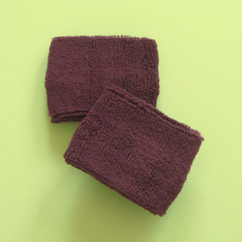 Purple Youth Athletic Sports Sweat Wrist Band Wholesale [6pairs]