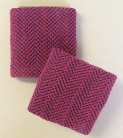 Skaters Hotpink Purple Diagonal Mini Check Wristbands [3pairs]