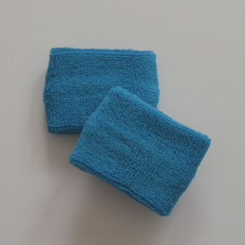Sky blue youth sweat sports wristbands terry wholesale [6pairs]