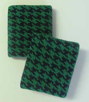 Urban Skaters Style Hounds Tooth Green Check Wristbands [3pairs]