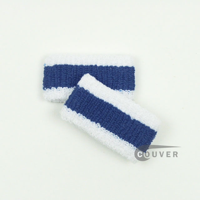 White Blue White Cheap 1inch Kids Wristbands Wholesale 6PAIRS