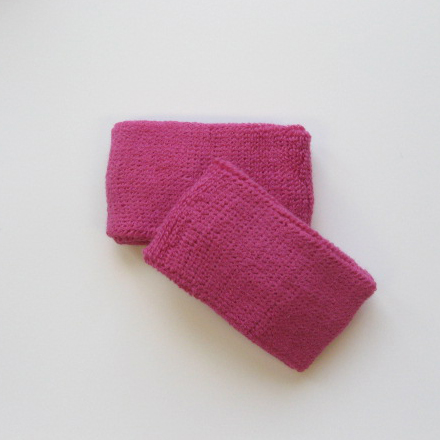 Hot Pink Youth Sports Wrist Sweatbands Wholesale [6pairs]