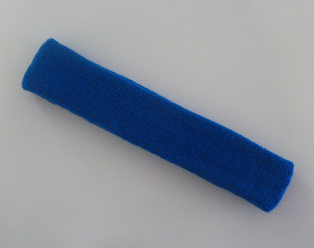 Couver Blue Sport 9 inch long head sweatband wholesale HB206-BLE