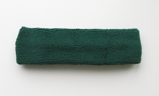 Couver green head sweatband wholesale HB205-DRKGRN