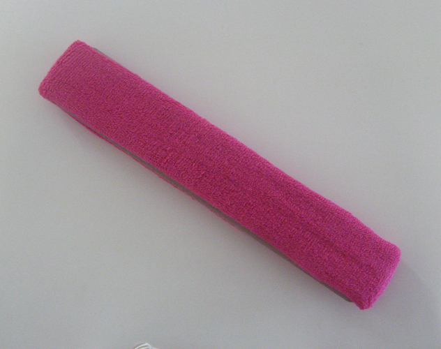 Couver Hot Pink Sport 9 inch long head sweatband wholesale HB206-HOTPNK