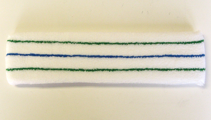 White with Green-Blue-Green lines Tennis Large Headbands‏