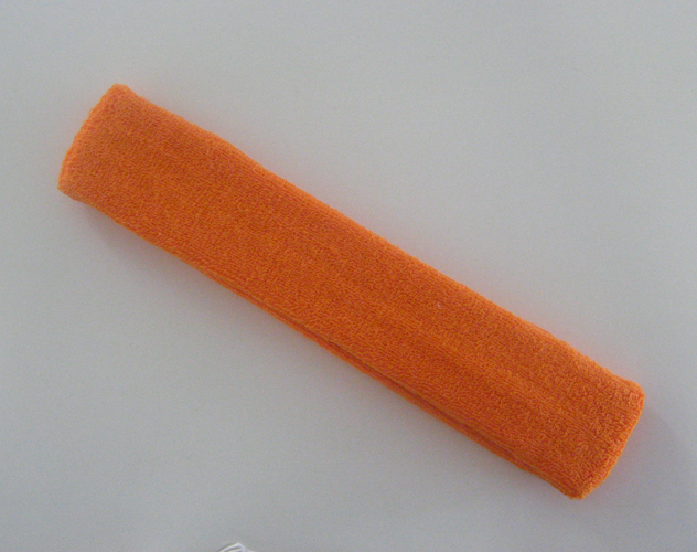Couver Orange Sport 9 inch long head sweatband wholesale HB206-LGTORG