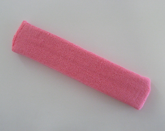 Couver Pink Sport 9 inch long head sweatband wholesale HB206-PNK
