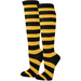 KSTR01 WIDER Black Stripe Non-Athletic Knee High Length Socks 6PAIR pack