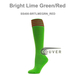 COUVER Youth Nylon 4-Striped Green Sports Knee High Socks - 3Pair Pack