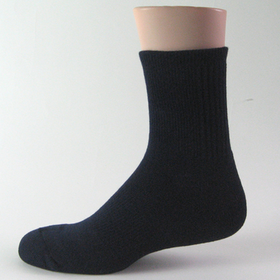 Men's Navy Soccer Socks with Light Blue Stripe Knee High [3Pairs ...