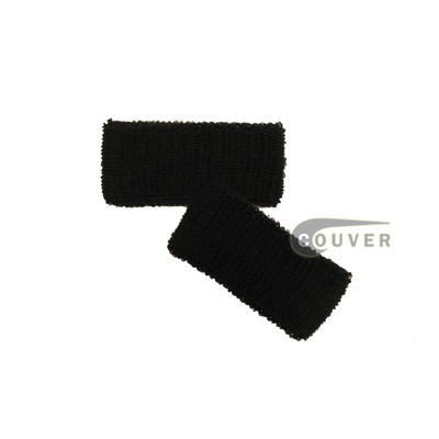 Black 1inch Cheap Wristbands Wholesale Adult Size 6PAIRS