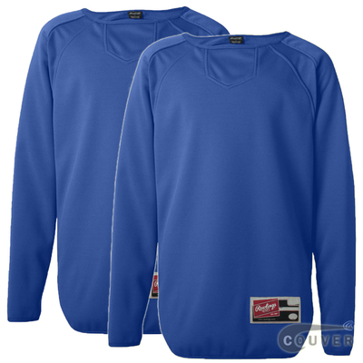 Blue Youth Long Sleeve Flatback Mesh Fleece Pullover - 2 Pieces Set