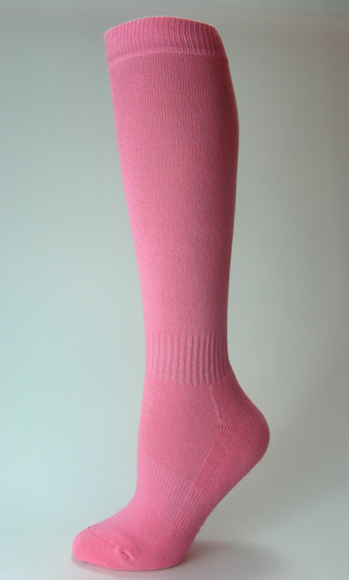 Youth Pink Sports (Football Soccer Softball Baseball) Knee Socks COUVER