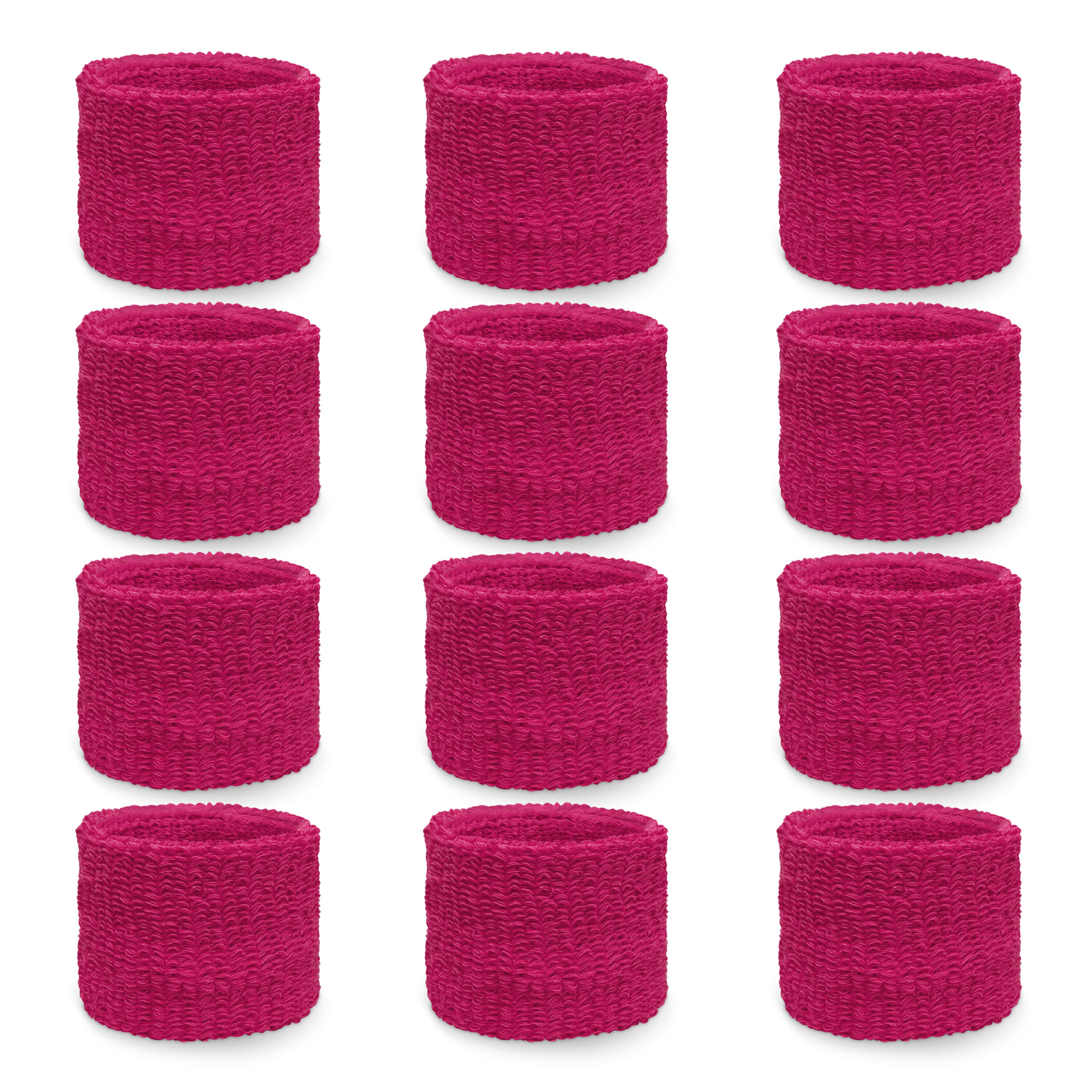 Youth Hot Pink Wristband Wholesale for School 6pairs