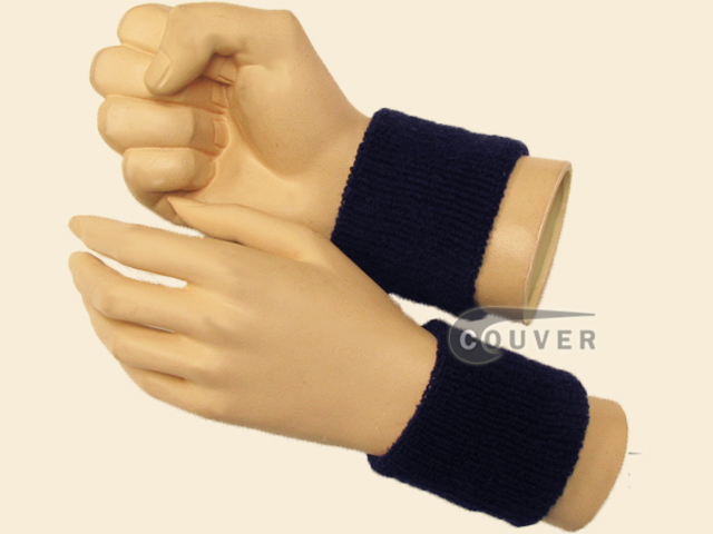 Cheaper Wristband Navy Wholesale for Promotion and Events [6pairs]