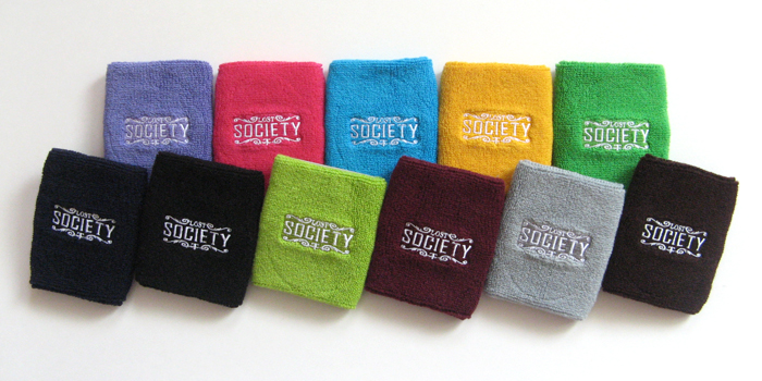 Order Customize Mens Sweat Wristbands With Text Embroidery : COUVER  SWEATBANDS & SOCKS