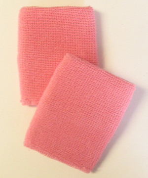 Pink Wrist Sweatbands 4inch Wholesale