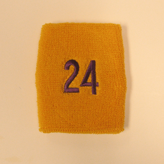 Number 24TwentyFour Mango Yellow Wristband Custom Embroidery 1pc